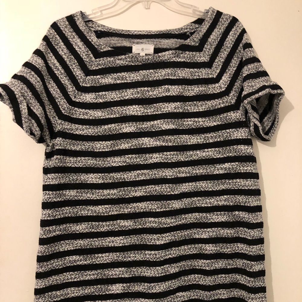 GUC Lou & Grey Top in Black stripe, size L